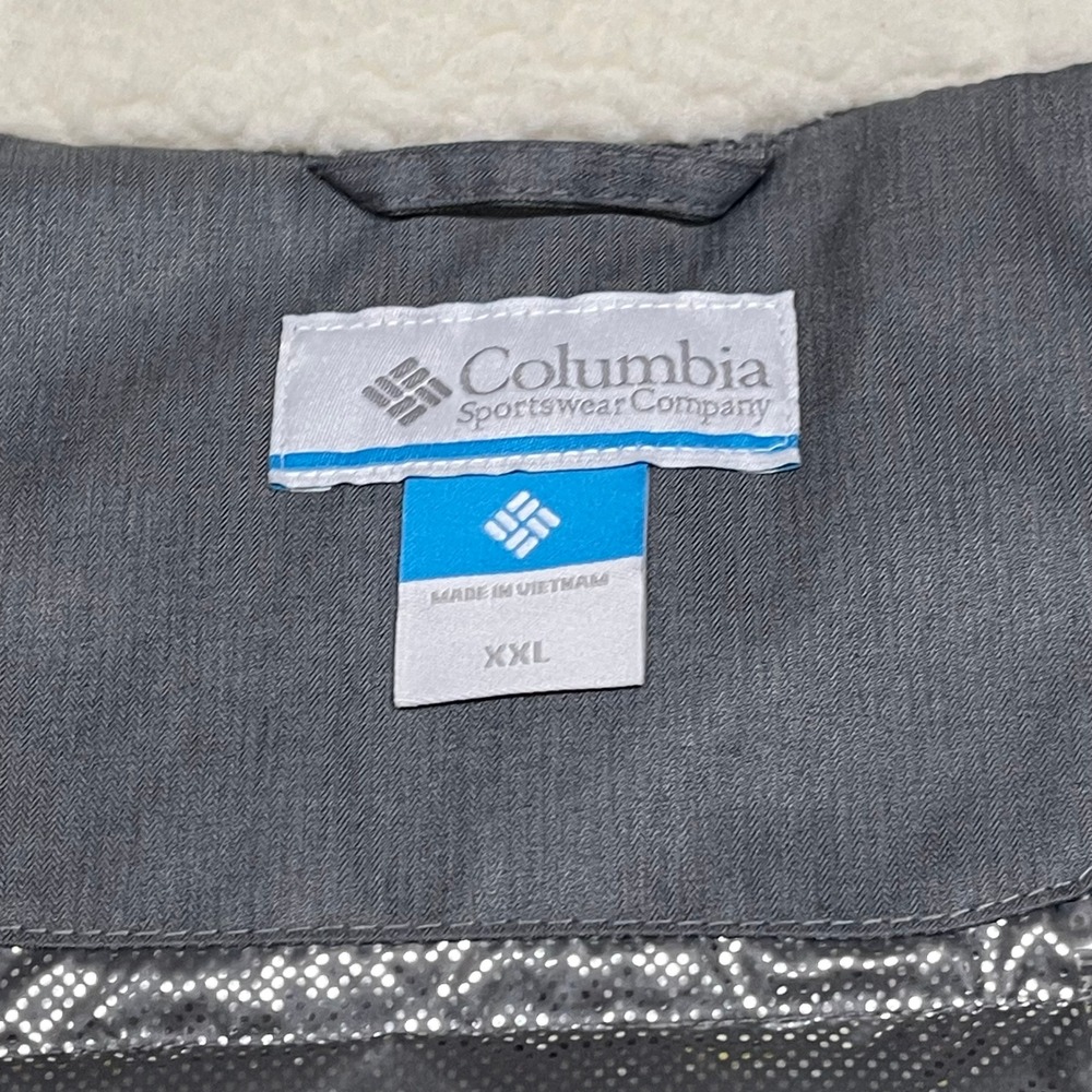 Columbia Long Jacket Womens XXL 2XL Grey Suttle Mountain Insulated Faux Fur Hood - Picture 5 of 15